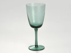 Lot De 6 Verres à Vin Soufflés Bouche JUDITH - Bleu Transparent - H19 Cm - 32 Cl -Herman Miller Magasin verre 447365